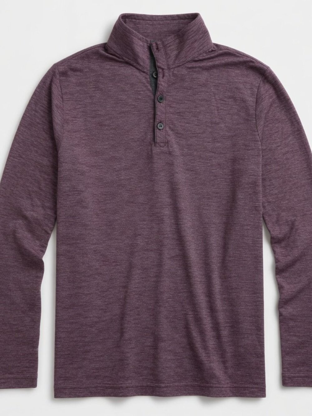 Banana Republic Quarter Zip Lightweight Cotton Sweater - Maroon - Men's Medium